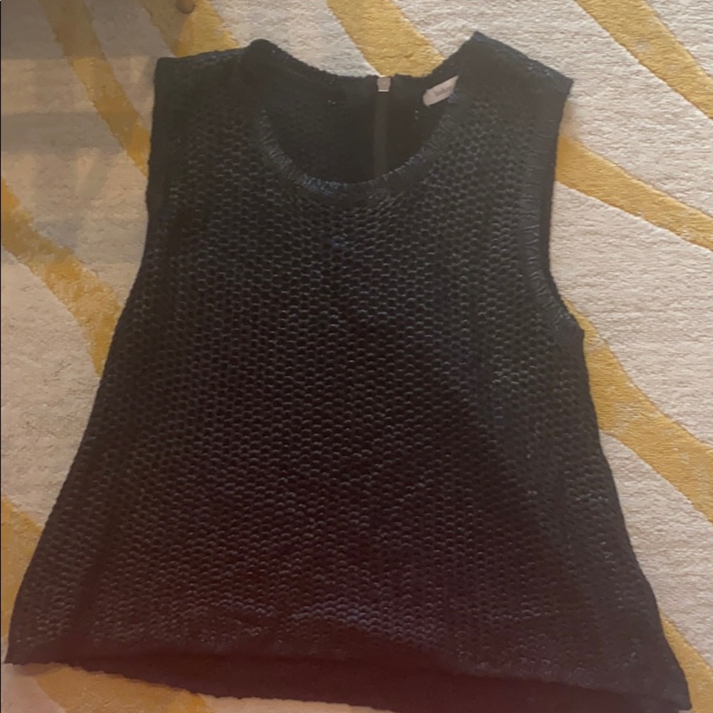 Black knit top